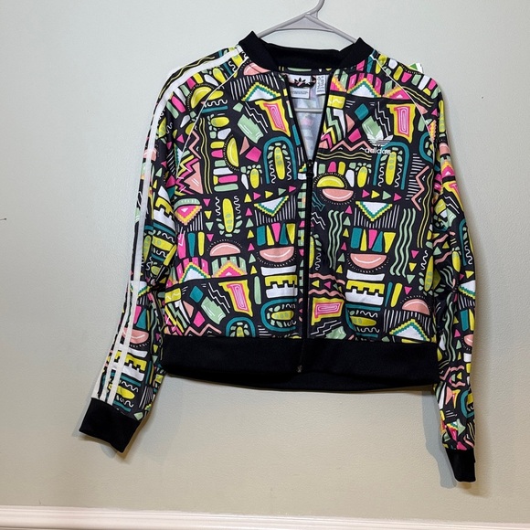 adidas Other - Adidas | Retro Geometric Track Jacket Size Small Athletic Streetwear Sporty
